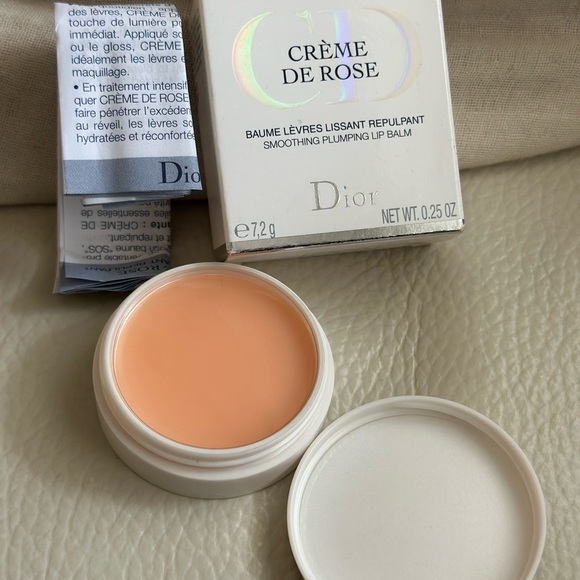 BNIB Dior - Crème de Rose Smoothing Plumping Lip Balm - Discontinued - Picture 2 of 4